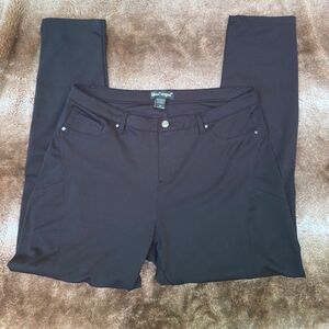 LIKE AN ANGEL Black Classic Dark RAYON POWER STRETCH Pants Size 3X